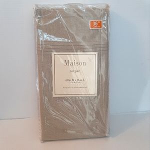 Maison Tier Pair Linen Blend Curtains